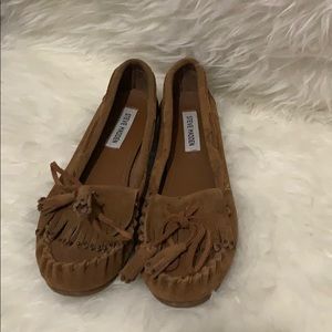 Steve Madden grapes chestnut suede moccasins